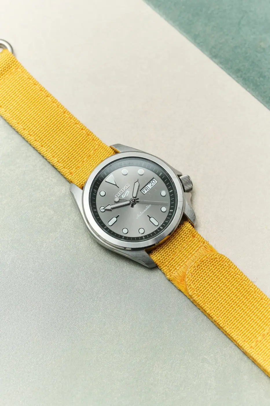 Premium Ribbed İki Parça Balistik Naylon Kayış - Mustard Sarı - Image 2