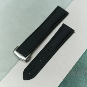 AquaFlex Kauçuk Katlanır Toka Kayış - Siyah