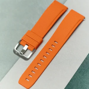 Curved Lug Kauçuk Kayış - Turuncu