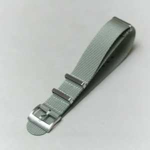 Premium Tubular Naylon Kayış - Açık Gri