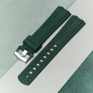 Omega Seamaster 300 Klasik Kauçuk Kayış - Yeşil