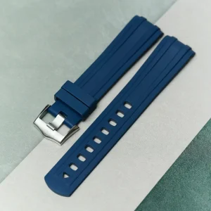 Omega Seamaster 300 Klasik Kauçuk Kayış - Lacivert