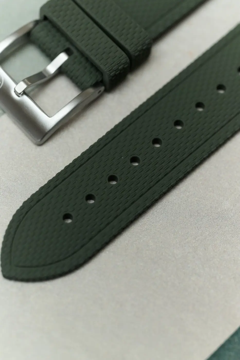 AquaFlex Rubber Classic Strap - Green - Image 4