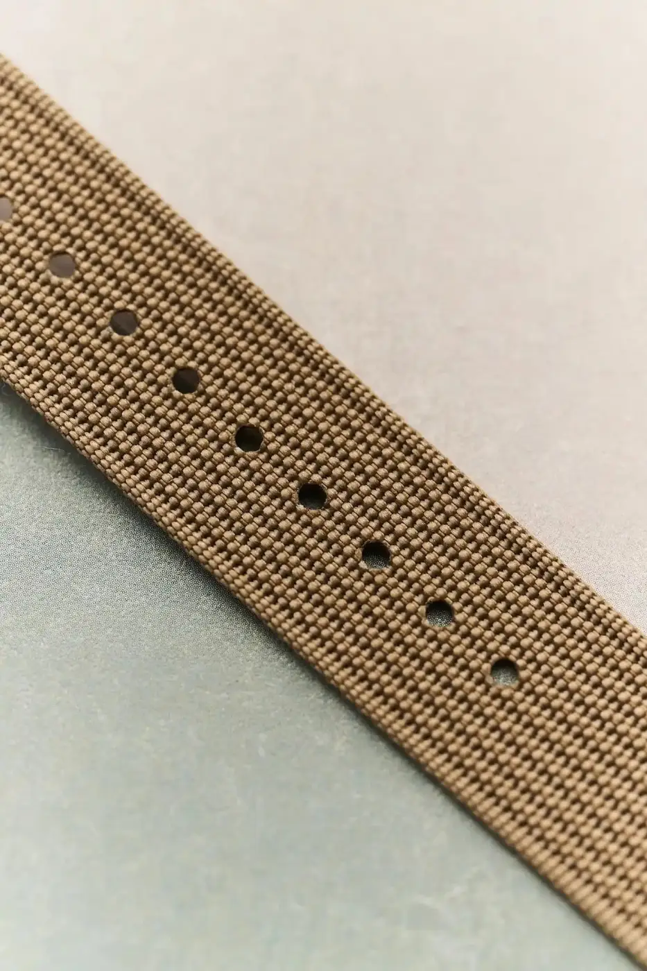 Premium Ribbed Fabric Watch Strap - Mocha - Image 5