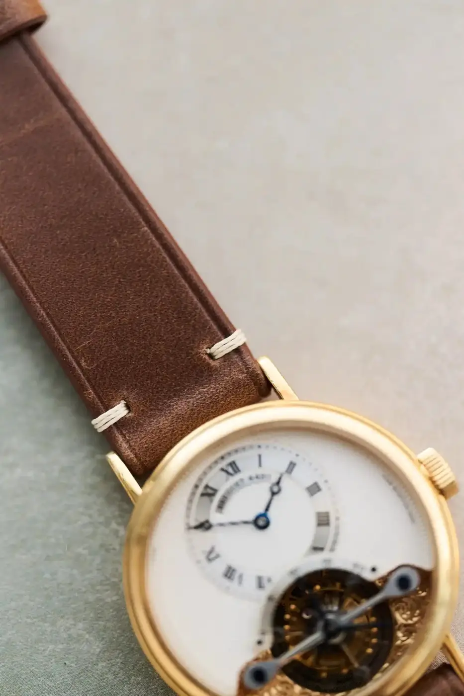 Horween Chromexcel Kayış Minimal Dikiş - Naturel Taba - Hazır Stok - Image 3