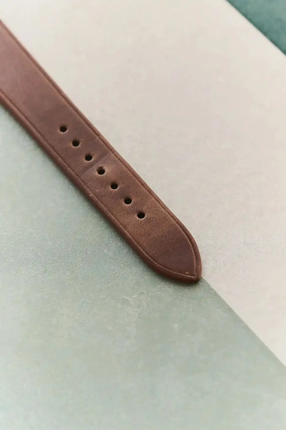 Horween Chromexcel Kayış Minimal Dikiş - Naturel Taba - Hazır Stok - Image 4