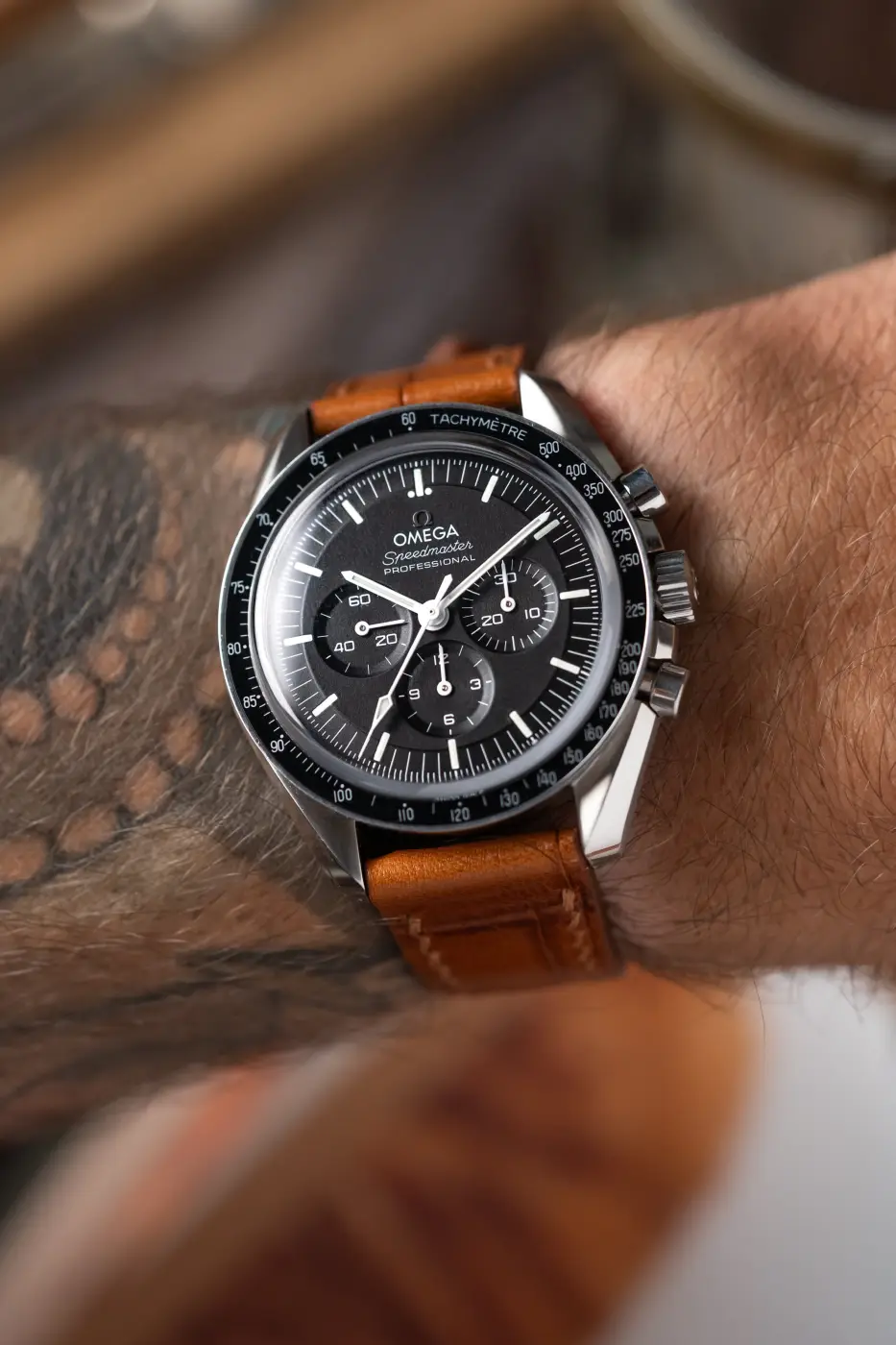 Embossed Crocodile Watch Strap - Light Brown Buttero - Image 2