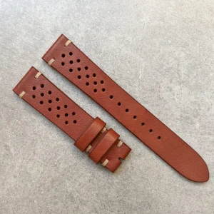 Fransız Dana Derisi Rally Kayış - Mahogany
