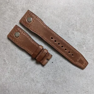 Chromexcel IWC Stud Saat Kayışı - Naturel Taba