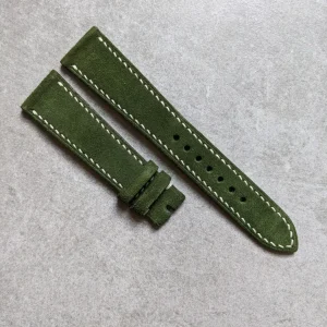 Premium Süet Kayış - Moss Yeşil