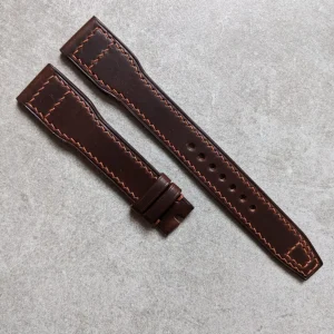 Chromexcel IWC Saat Kayışı - Chocolate ile Hazelnut Dikiş