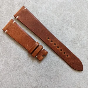 Badalassi Wax Minimal Dikiş Kayış - Taba Kahverengi