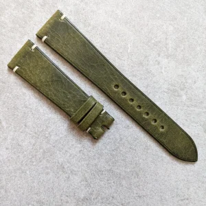 Badalassi Wax Minimal Dikiş Kayış - Zeytin