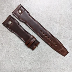 Chromexcel IWC Riveted Saat Kayışı - Chocolate