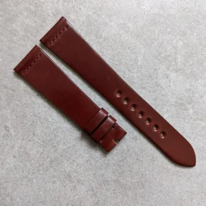 Cordovan Vintage Kayış Dikiş - Kırmızı Kahverengi ile Uyumlu Dikiş