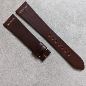 Chromexcel Vintage Kayış Dikiş - Kahverengi ile Krem Dikiş