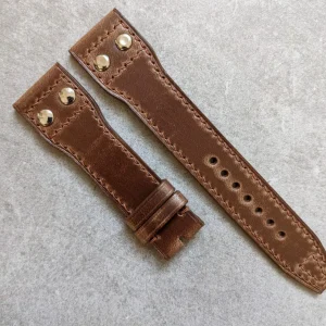 Chromexcel IWC Twin Rivet Saat Kayışı - Naturel Taba