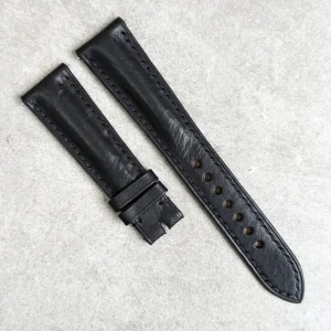 Badalassi Wax Strap - Black Padded W/Matching stitching