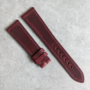 Virginia Chrome Kayış Tanned - Bordo ile Uyumlu Dikiş