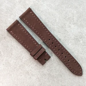 Nubuk Deri Saat Kayışı - Chocolate Kahverengi