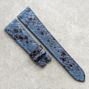Embossed Piton Saat Kayışı - Sky Mavi