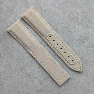 Omega-Tarzı Katlanır Toka Yelken Bezi Saat Kayışı - Sandstone