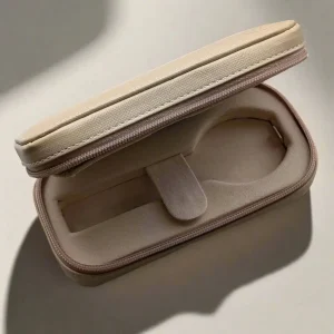 Beige & Krem Travel Kutu - 2 Saat Zip Kutu