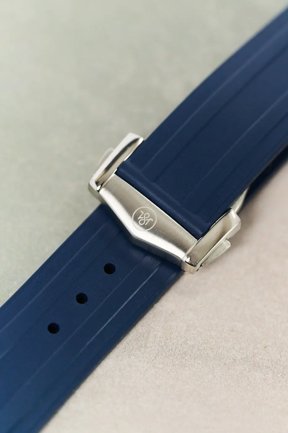 Omega Seamaster 300 Katlanır Toka Kauçuk Kayış - Lacivert - Image 2