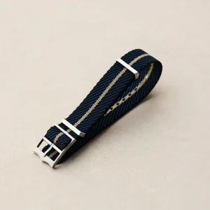 Woven Naylon Single Pass Kayış - Navy, Siyah & Haki