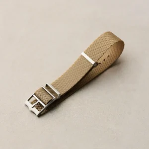 Woven Naylon Single Pass Kayış - Sand