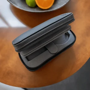 Siyah & Slate Travel Kutu - 2 Saat Zip Kutu